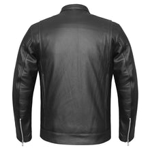 Mens Top Performer Motorcycle Leather Jacket with Double Conceal Carry Pockets