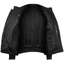 Mens Black Mesh Motorcycle Jacket with CE Armor