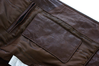 Mens Cafe Racer Waxed Lambskin Chocolate Brown Motorcycle Leather Jacket