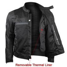 Men's Advanced All Weather Season Mesh/Textile CE Armor Motorcycle Jacket