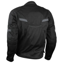 Black Mesh Motorcycle Jacket with Insulated Liner and CE Armor