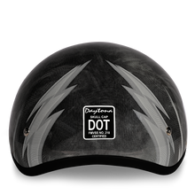 Daytona-Skull-Cap-Thunder-Half-Face-Motorcycle-Helmet-rear-view