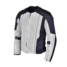 Mens Black Advanced 3-Season Mesh/Textile CE Armor Motorcycle Jacket