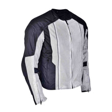 Mens Black Advanced 3-Season Mesh/Textile CE Armor Motorcycle Jacket