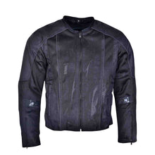 Mens Black Advanced 3-Season Mesh/Textile CE Armor Motorcycle Jacket