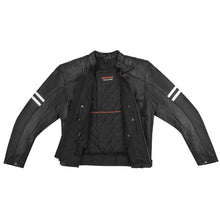 Mens Premium Cowhide Leather 'Street' Cruiser Motorcycle Riding Jacket