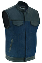 Vance-VB911L-Denim-Black-SOA-Club-Vest-Leather-trim