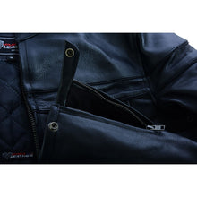 Mens Premium Cowhide Cafe Racer Leather Motorcycle Jacket with Zipper Vents