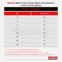 HML1037B Size Chart