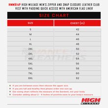 HMM914P Size Chart