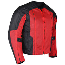 Mens Black Advanced 3-Season Mesh/Textile CE Armor Motorcycle Jacket