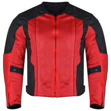 Mens Black Advanced 3-Season Mesh/Textile CE Armor Motorcycle Jacket