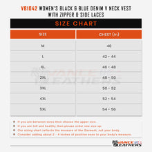 VB1042 Size Chart