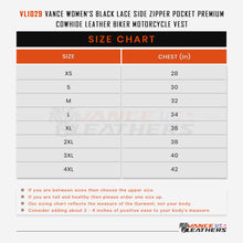 VL1029 Size Chart