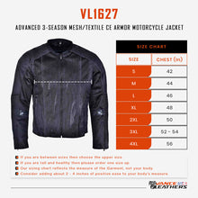 VL1627 Size Chart