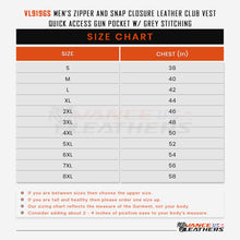 VL919GS Size Chart