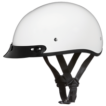 D.O.T. Daytona Skull Cap- Hi-Gloss White