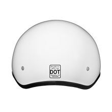 D.O.T. Daytona Skull Cap- Hi-Gloss White