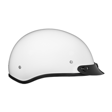 D.O.T. Daytona Skull Cap- Hi-Gloss White