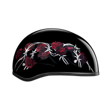 D.O.T. Daytona Skull Cap- W/ Barbed Roses