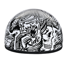 D.O.T. Daytona Skull Cap- W/ Live Fast