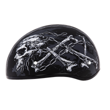 D.O.T. Daytona Skull Cap- W/ Skull Chains