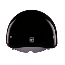 D.O.T. Daytona Skull Cap W/ Inner Shield- Hi-Gloss Black