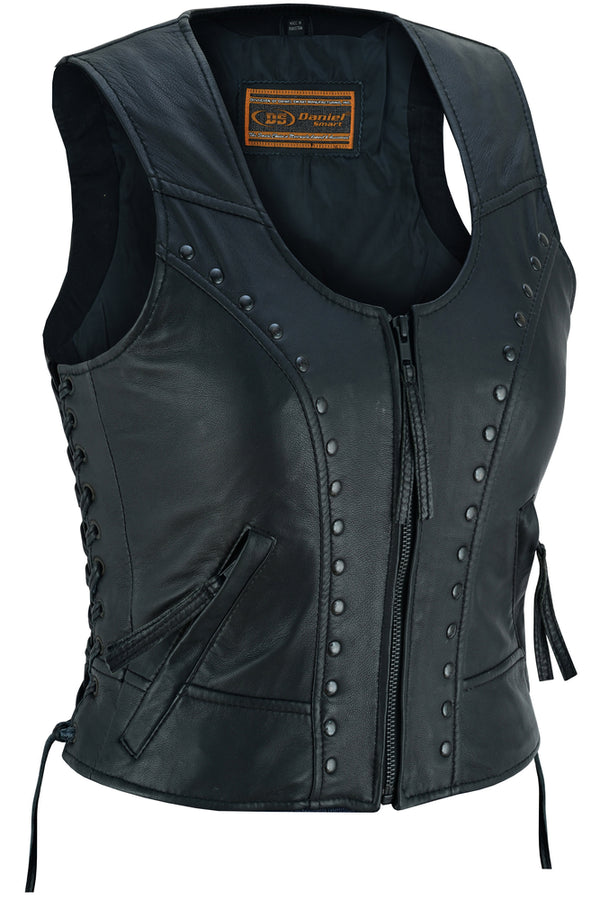 Women's Lightweight Vest with Rivets Detailing