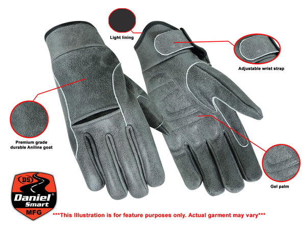 V Premium Gray Cruiser Glove