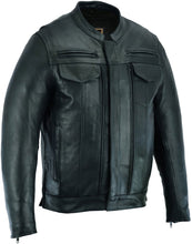 Men's Modern Crossover Scooter Jacket - Gun Metal Brown