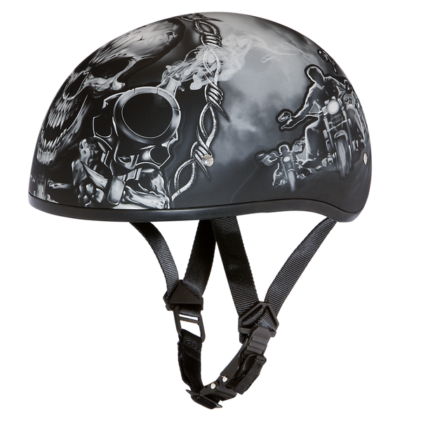 D.O.T. Daytona Skull Cap- W/ Guns