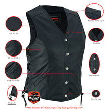 Women's Light Weight Open Neck Vest