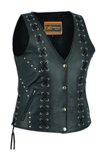 Women's Open neck Vest with Lacing Details