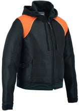 Women's Mesh 3-in-1 Riding Jacket (Black/Orange)