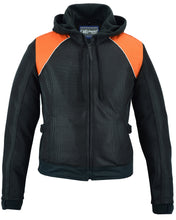 Women's Mesh 3-in-1 Riding Jacket (Black/Orange)