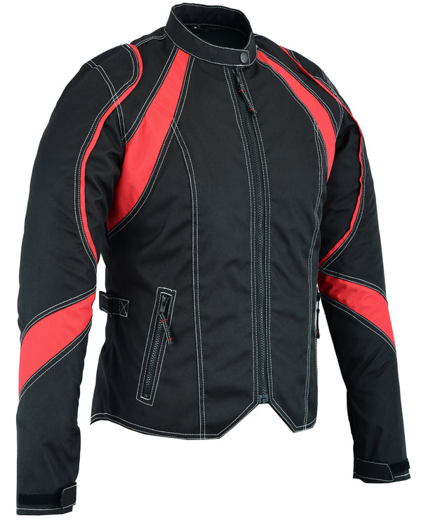 RD Women's Embroidered Crown Riding Jacket - Red