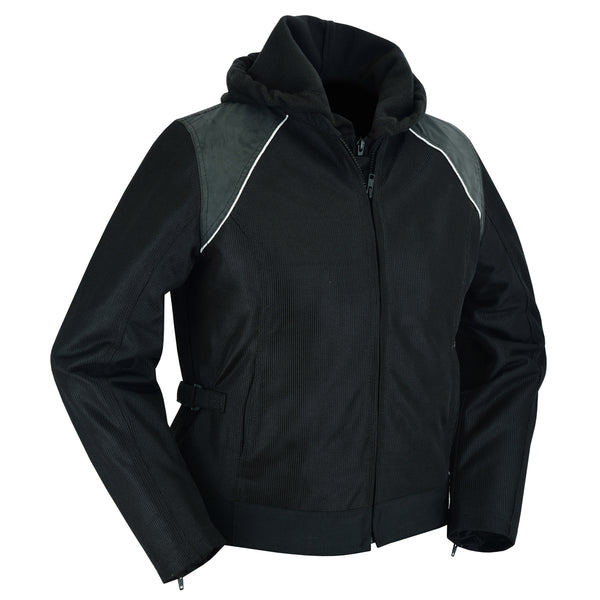 Women's Mesh 3-in-1 Riding Jacket (Black/Black Tone Reflective)