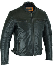 Men's Modern Crossover Scooter Jacket - Gun Metal Brown