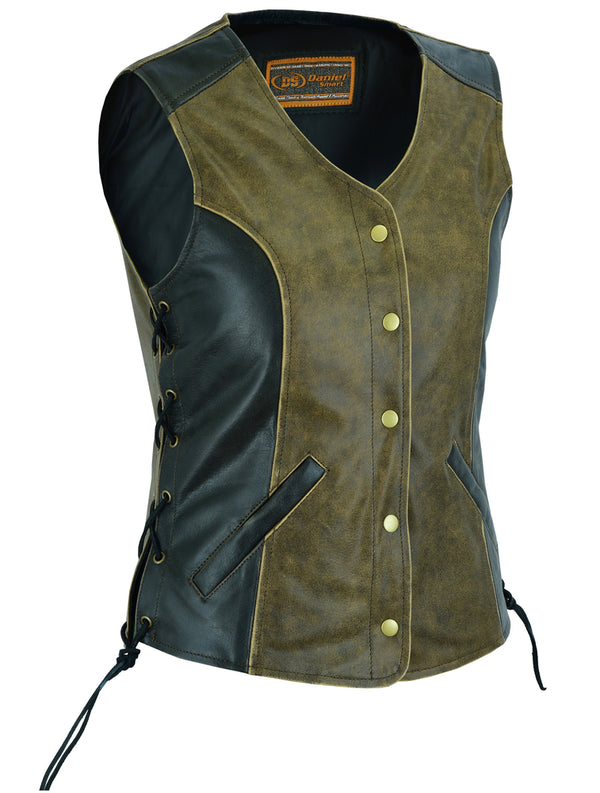 Women's Stylish Longer Body  Vest - Side Laces - Two T