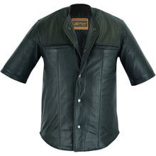 Leather Baseball Motorcycle Shirt