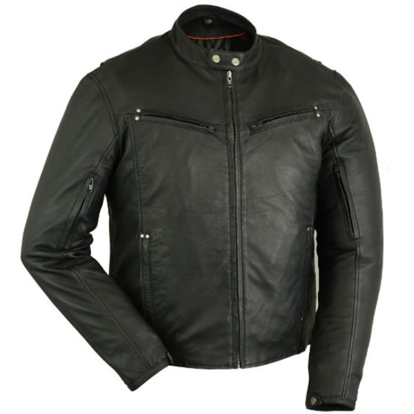 Men's Lightweight Drum Dyed Naked Lambskin Jacket