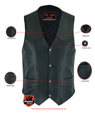 Men's Plain Side Economy Vest