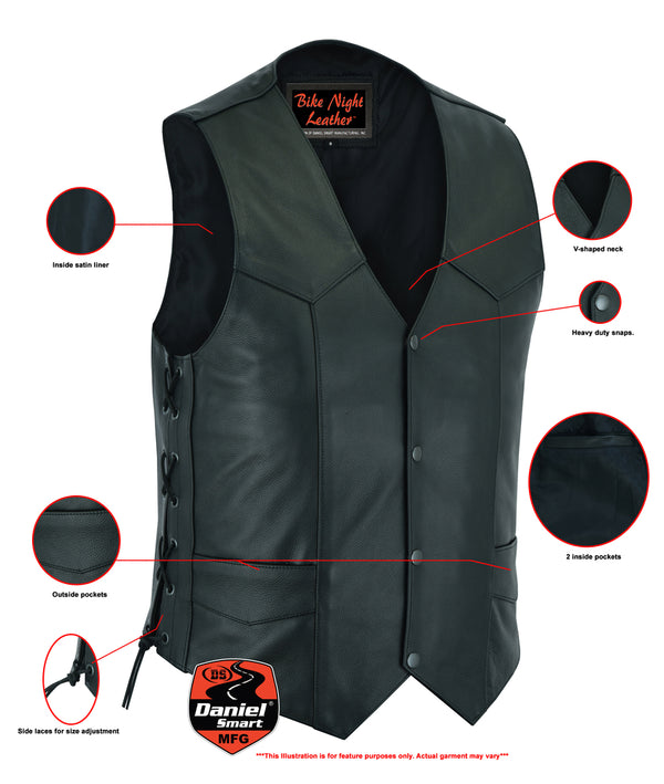 Men's Side Lace Economy Vest