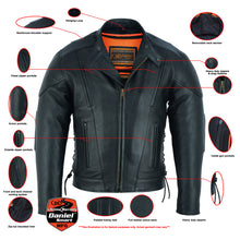 Men's Vented M/C Jacket Side Laces