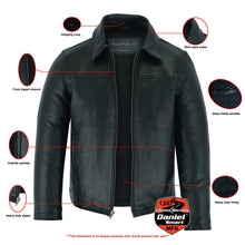 Men's Drum Dyed New Zealand Lambskin Jacket