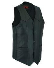 TALL Men's Tall Classic Biker Leather Vest