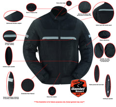 Men's Racer Mesh Jacket - Black