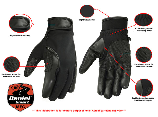 Leather/ Textile Lightweight Glove