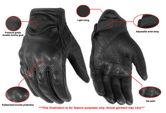 Perforated Sporty Glove