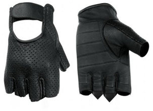 Perforated Fingerless Glove